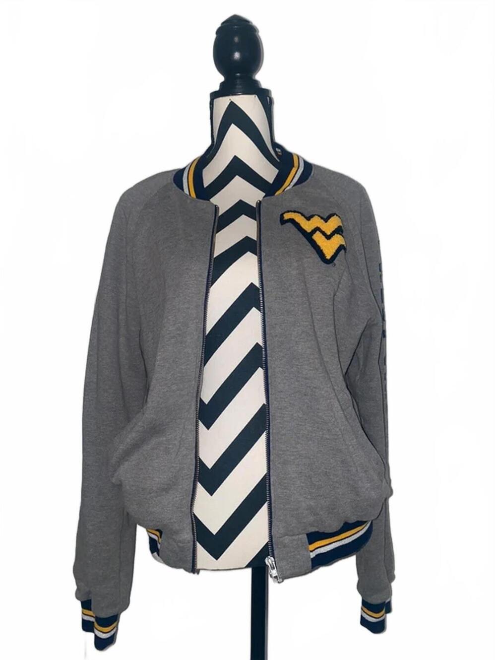Victoria’s Secret Pink WVU West Virginia Mountaineers Zip Jacket Size S